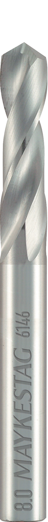 Alpen 671700820100 Solid Carbide Stub DrillsSpeeddrill-Universal K Ik 8 2mm 