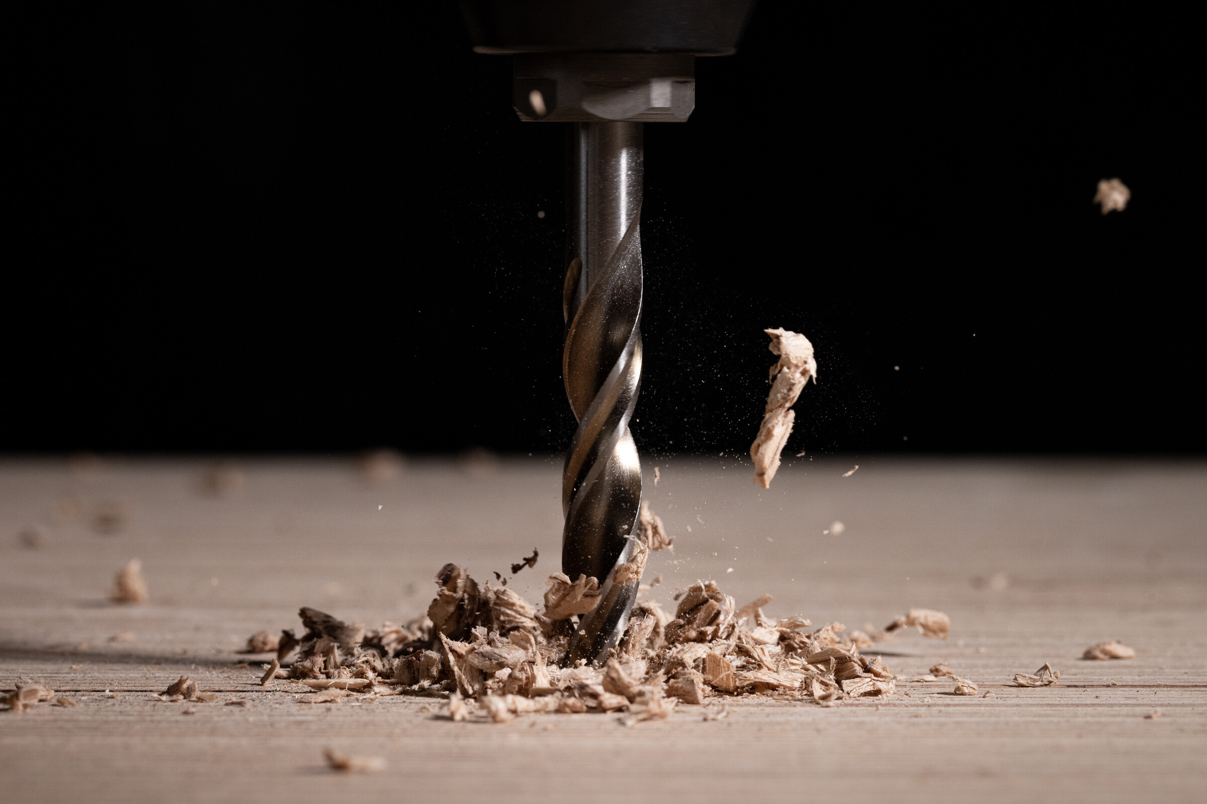 HSS Maschinen-
Holzspiralbohrer
mit 1/4˝-Sechskantschaft