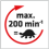 Drehzahl max 200min