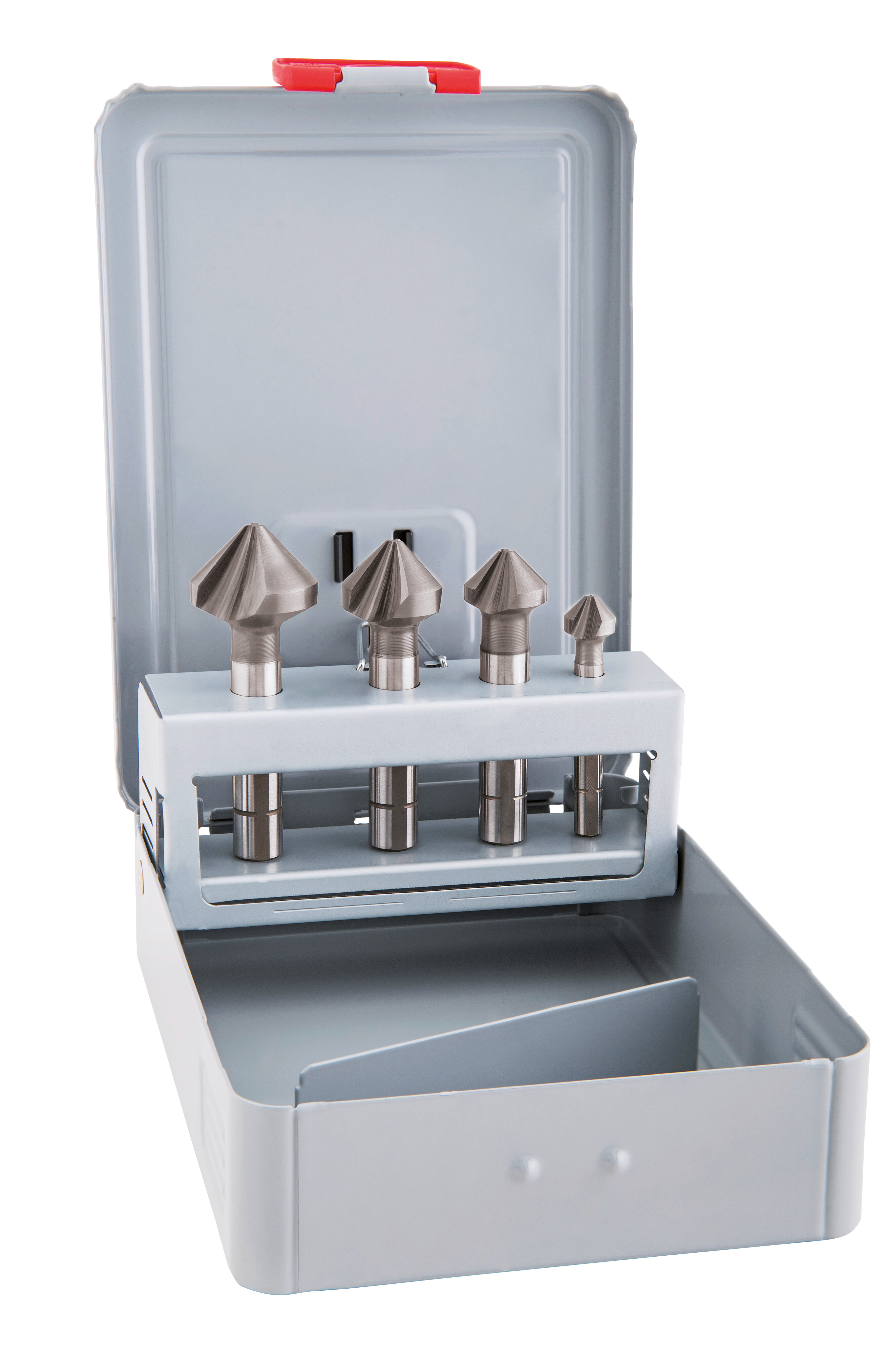 HSS-Co Kegelsenker, 3-Flächenschaft, ungleiche Teilung, DIN 335 C, 90°, SET