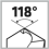 118 ° Kreuzanschliff AC