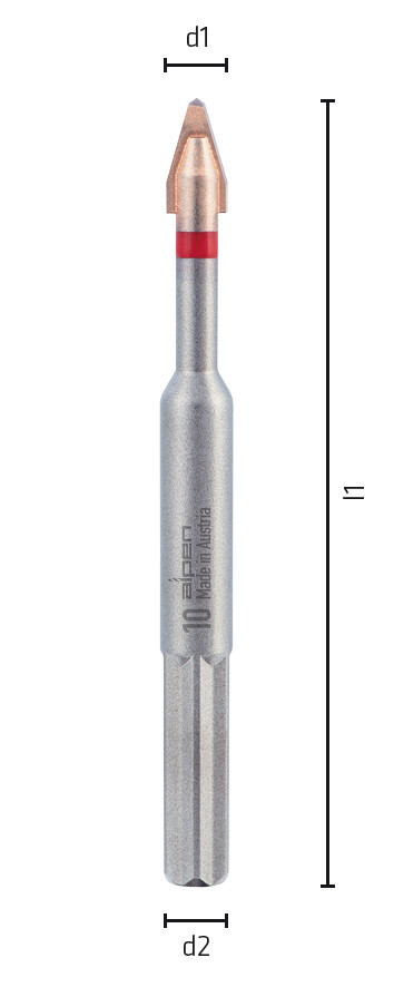 C Protector, Feinsteinzeug-Fliesenbohrer - SET